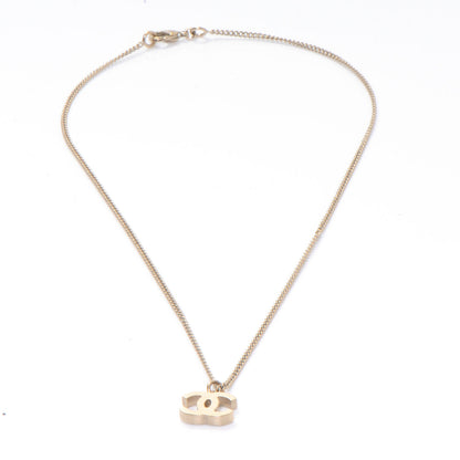 Chanel Classic CC Necklace Brushed Gold 4 of 5