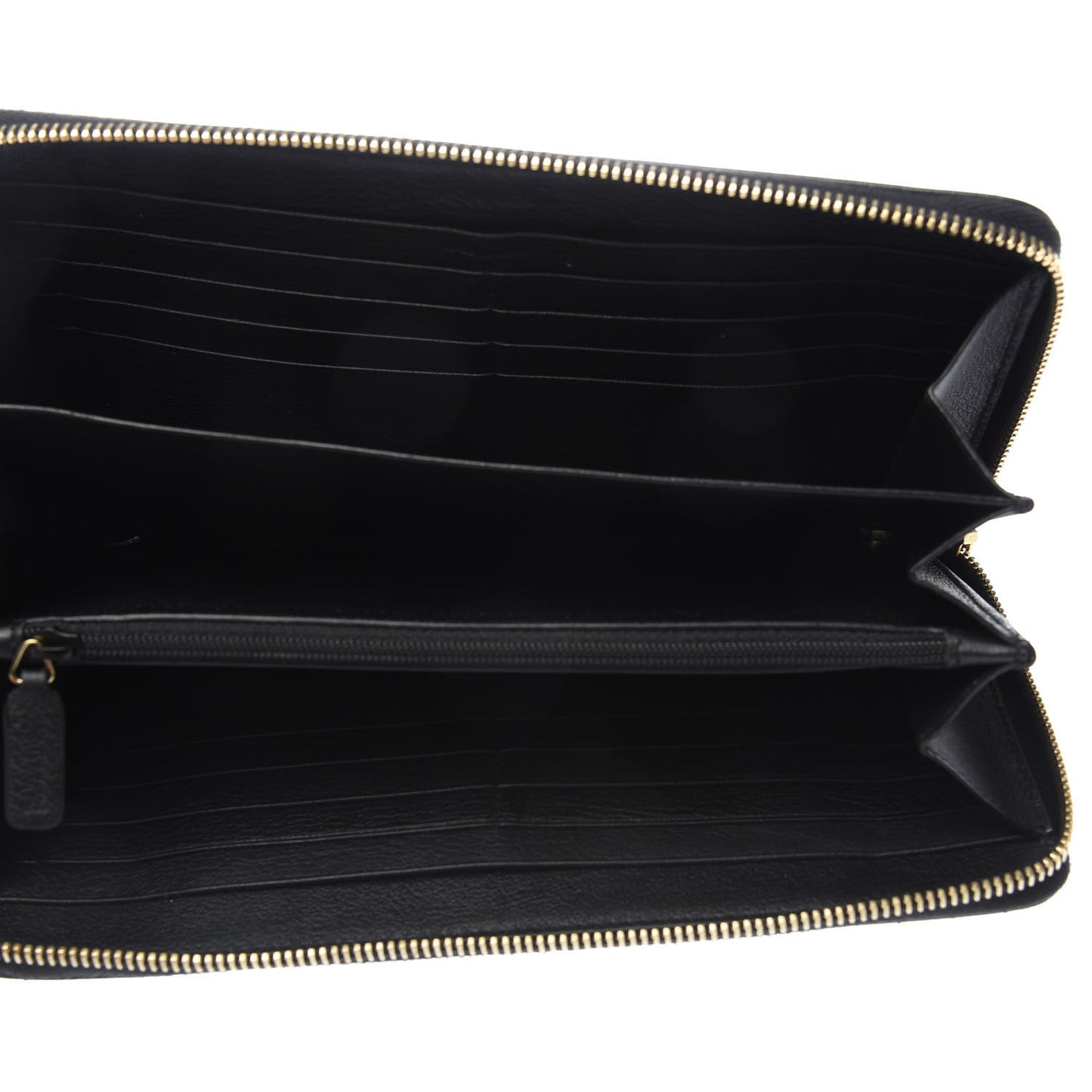 Chevre Belle De Jour Zip Around Wallet Black