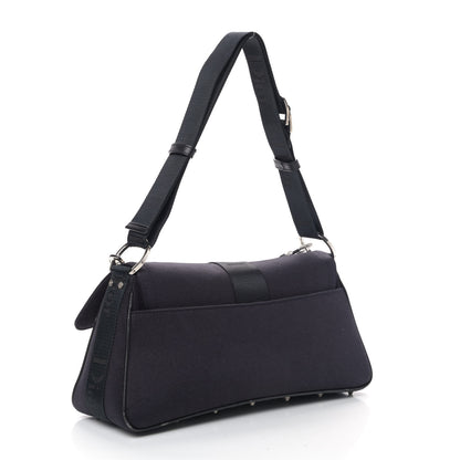 Christian Dior Silk Jersey Crystal Hardcore Clutch Black 2 of 6
