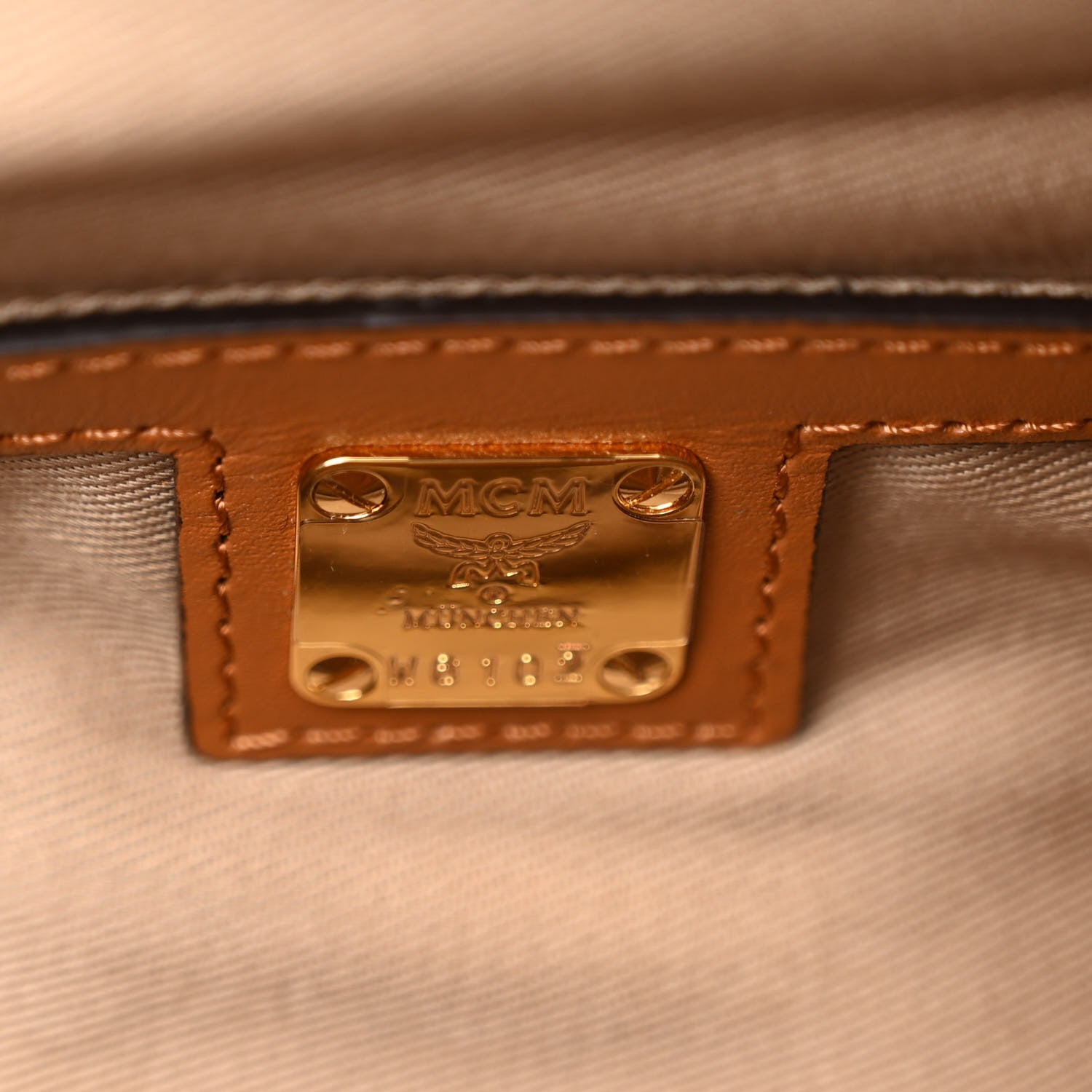 MCM Visetos Hawaii Patch Small Stark Belt Bag Cognac 6 of 10