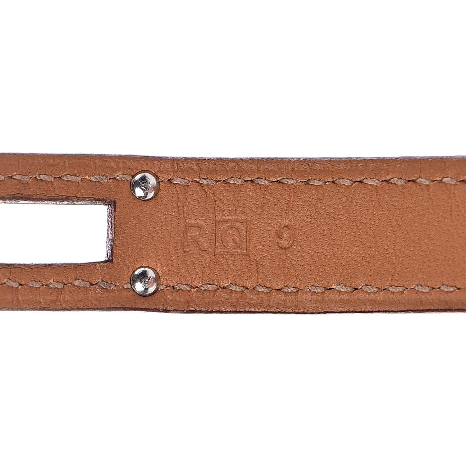 Hermes Epsom Kelly Double Tour Bracelet S Orange 5 of 6