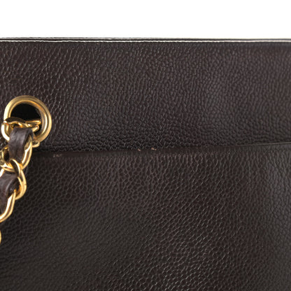 Chanel Caviar CC Shoulder Bag Dark Brown 7 of 11