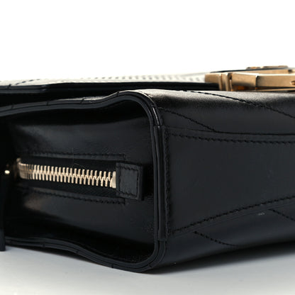Chanel Calfskin Chevron Quilted Medal Flap Black 9 of 10