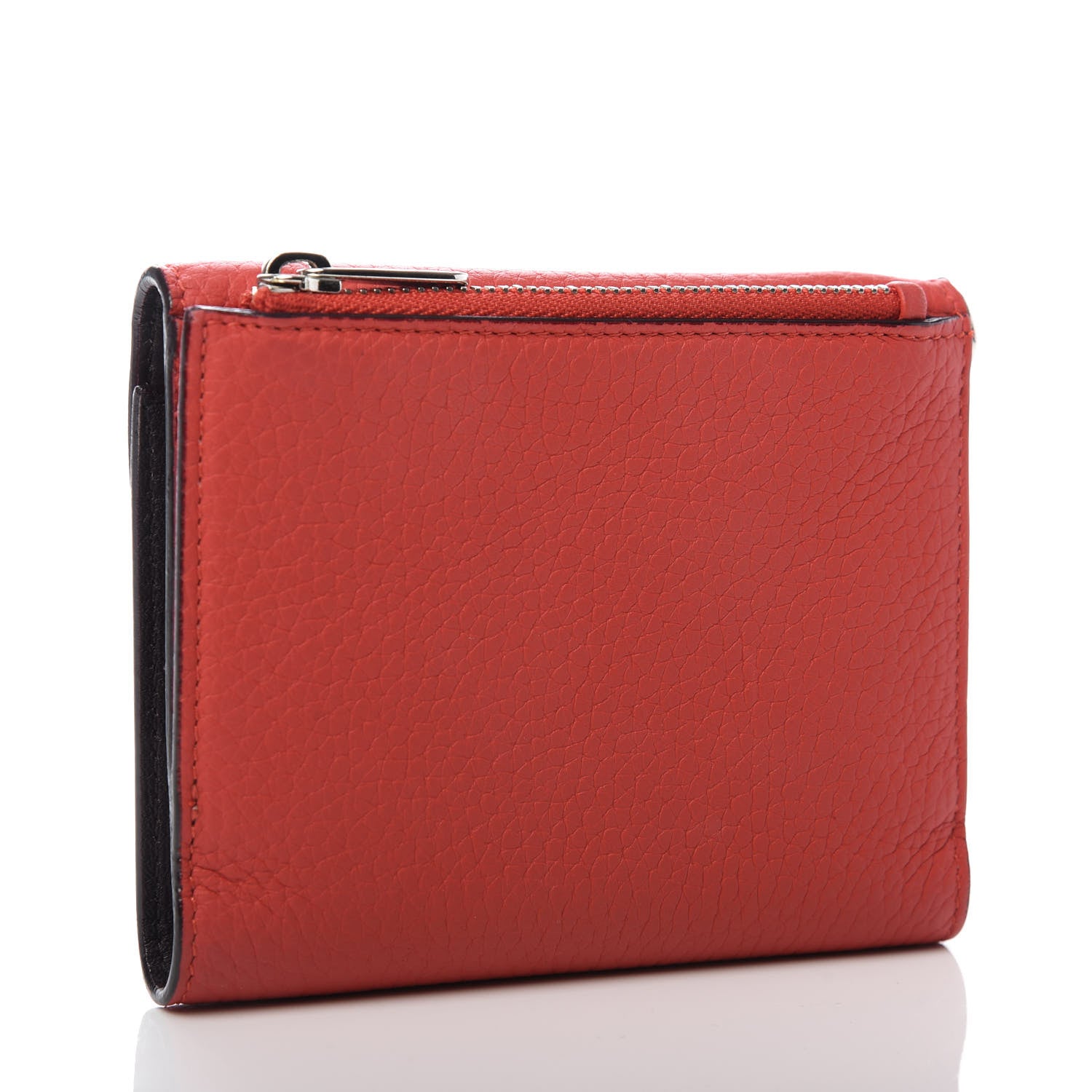 Christian Dior Bullcalf Diorissimo Medium Envelope Wallet True Red Burgundy 3 of 8