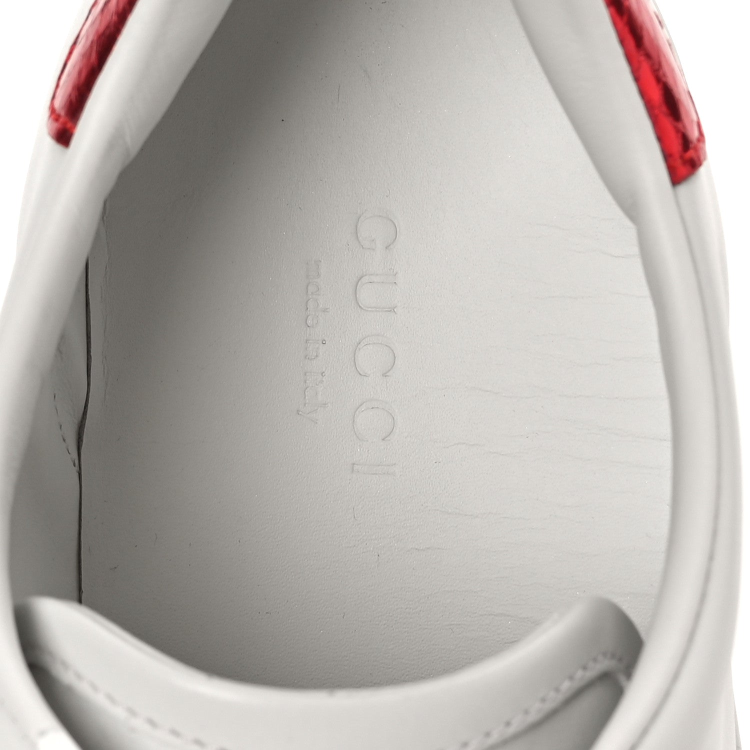 Gucci Calfskin Ayers Web Womens Ace Bow Lace Sneakers 37 White 7 of 8