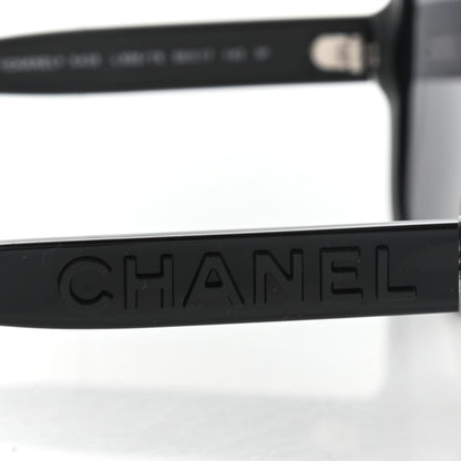 Chanel Acetate Polarized Square Sunglasses 5408 Black 6 of 9