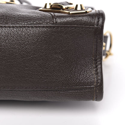 Balenciaga Chevre Gold Metallic Edge Hardware Mini City Marron Cacao 10 of 10