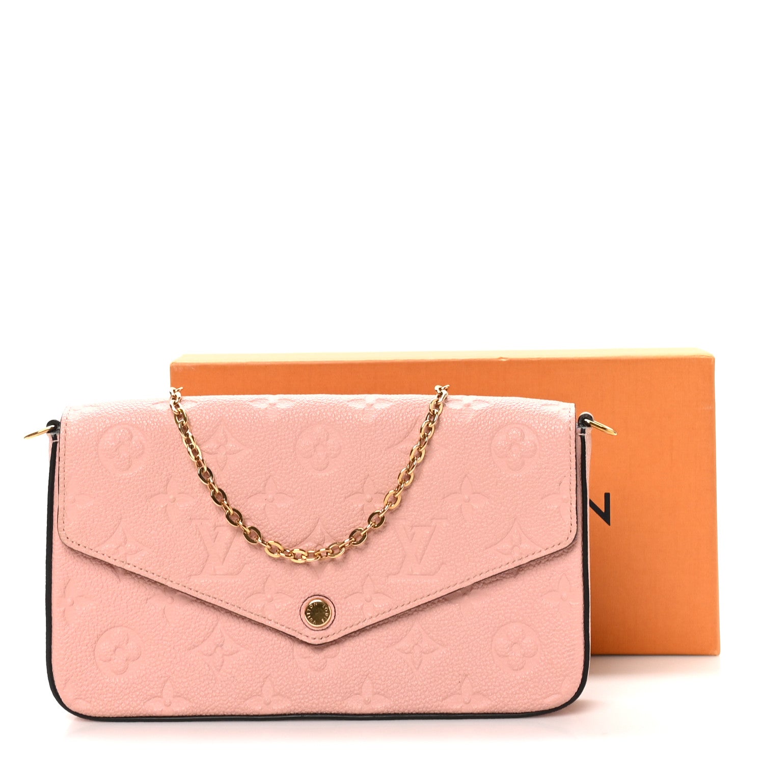 Louis Vuitton Empreinte Pochette Felicie Chain Wallet Rose Poudre 12 of 12