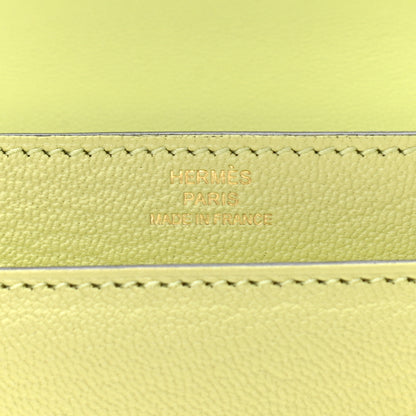 Hermes Chevre Mysore Mini Verrou Chaine Bag Jaune Bourgeon 6 of 12