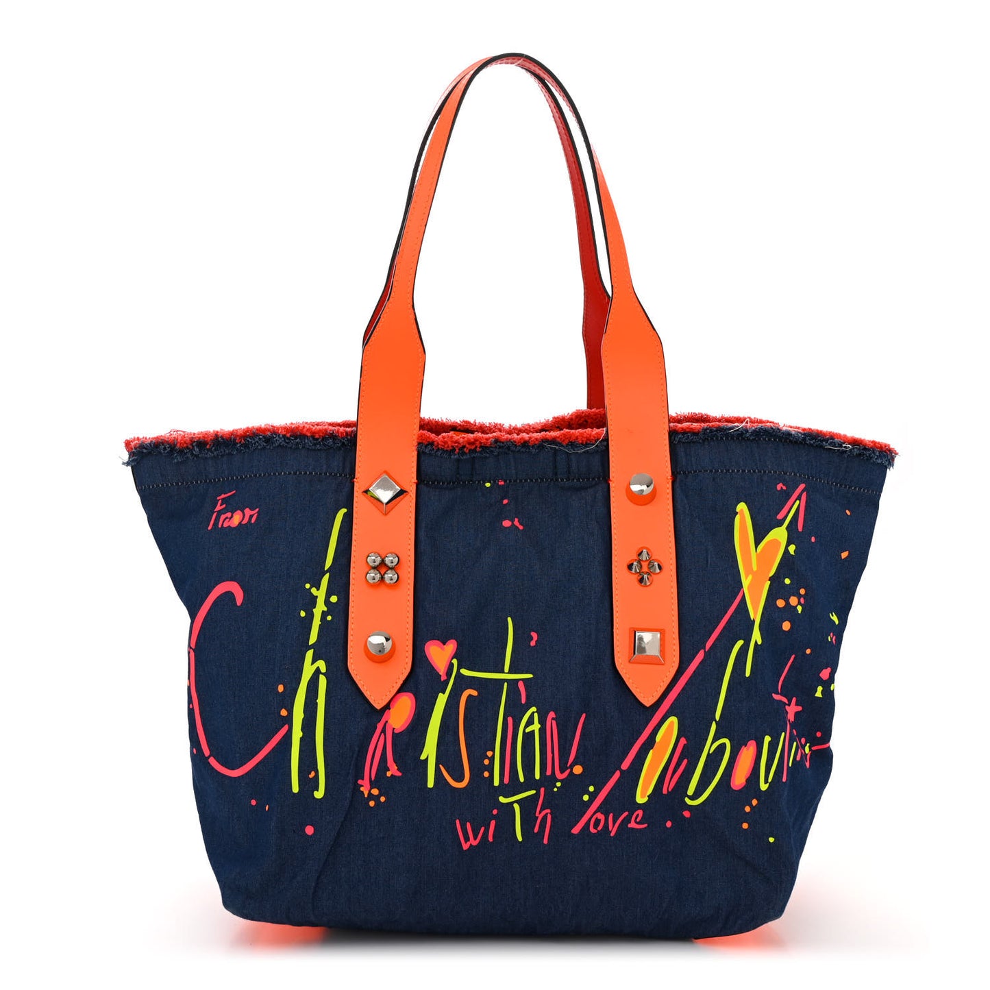 Denim Frangibus Printed Tote Blue Multicolor