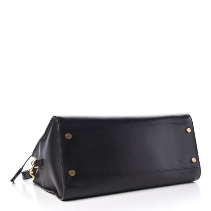 Saint Laurent Smooth Calfskin Medium Monogram Cabas Black 5 of 7