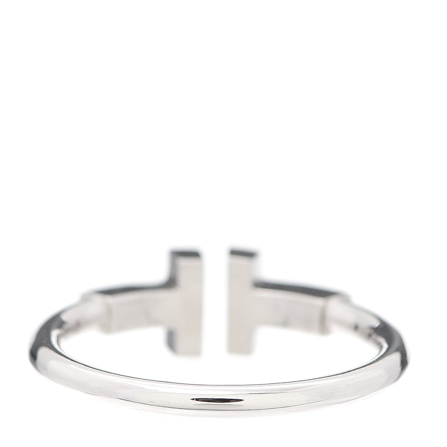 18K White Gold T Wire Ring 53 6.25