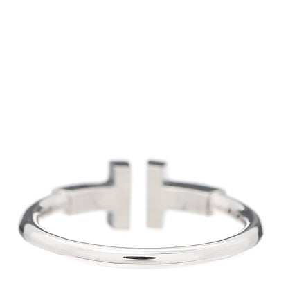 Tiffany 18K White Gold T Wire Ring 53 6.25 3 of 5