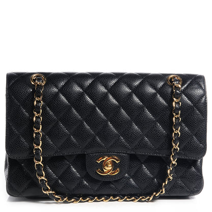 Chanel Caviar Quilted Medium Double Flap Black 1 of 8