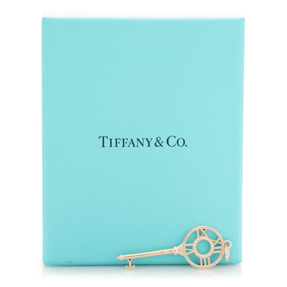Tiffany 18K Rose Gold Diamond Atlas Key Pendant 4 of 4