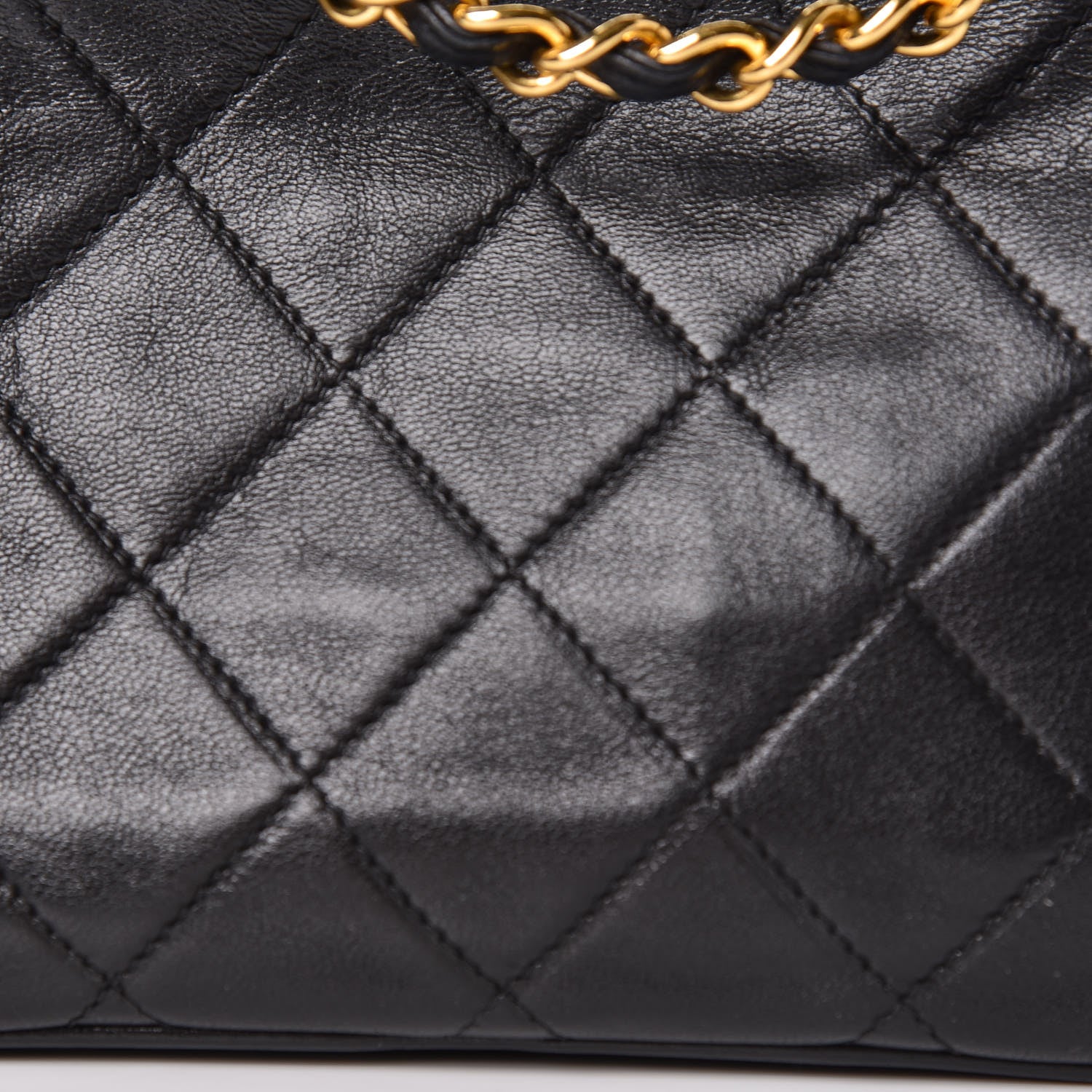 Chanel Lambskin Quilted Tassel Camera Case Pouch Black 10 of 13