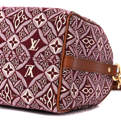 Louis Vuitton Jacquard Since 1854 Speedy Bandouliere 25 Bordeaux 9 of 9