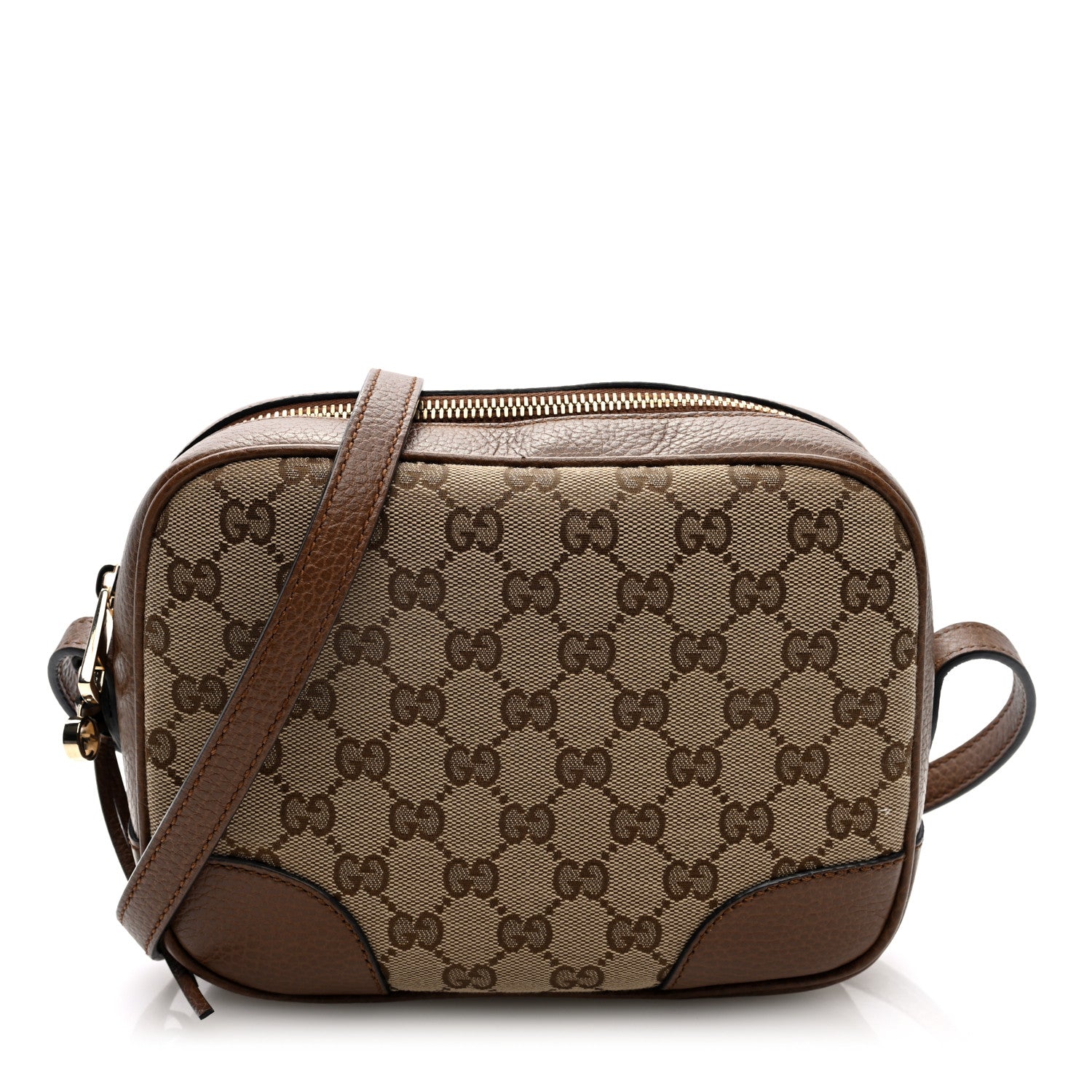 Gucci Monogram Mini Bree Messenger Bag Beige Tabacco 1 of 10