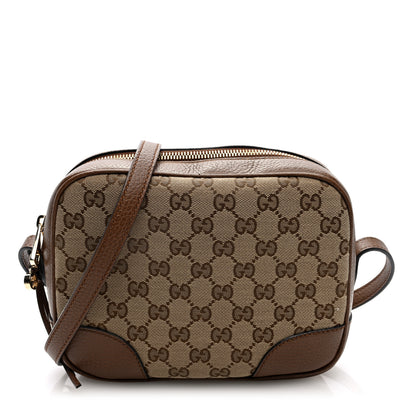Gucci Monogram Mini Bree Messenger Bag Beige Tabacco 1 of 10