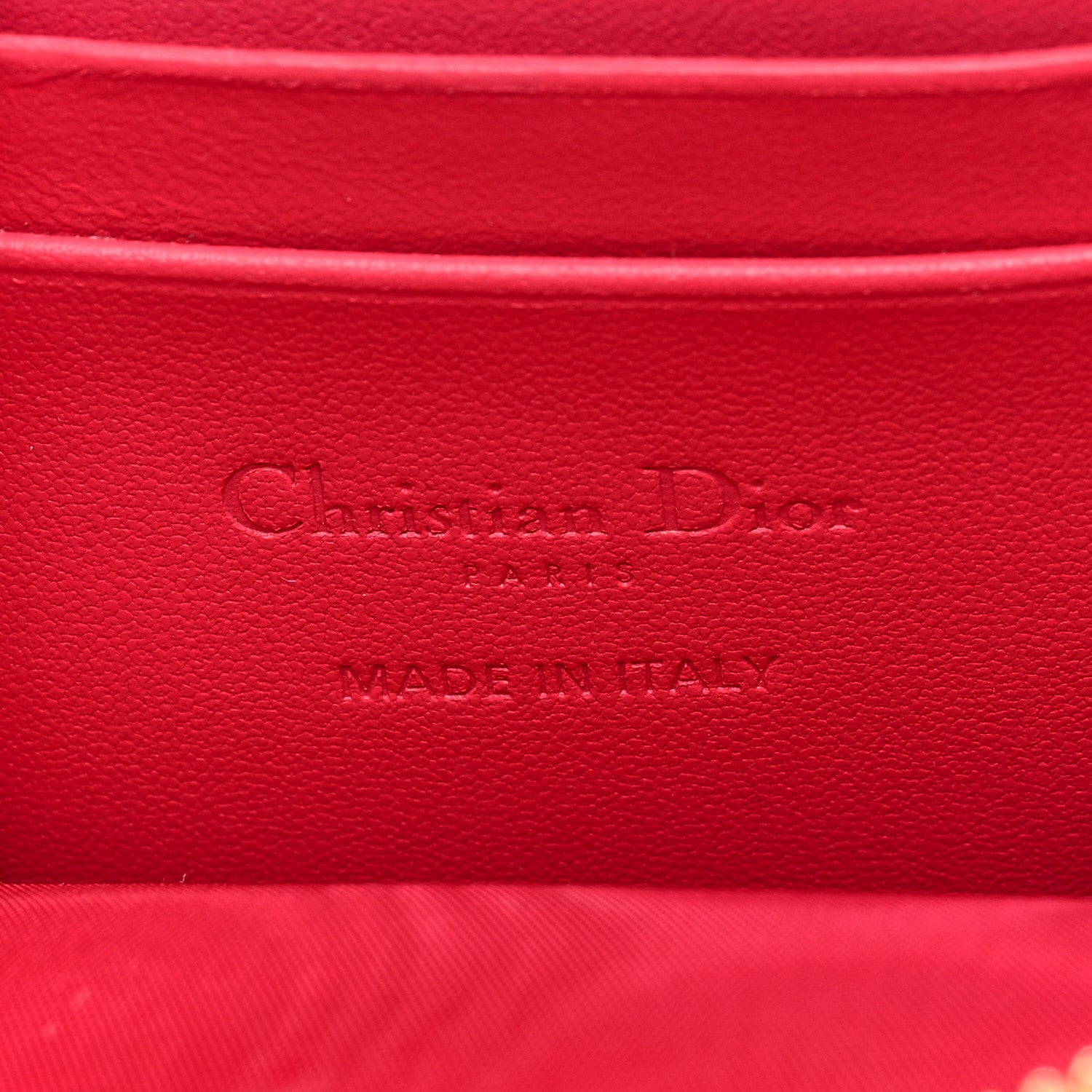 Christian Dior Lambskin Cannage Lady Dior Phone Holder Strawberry Pink 5 of 7