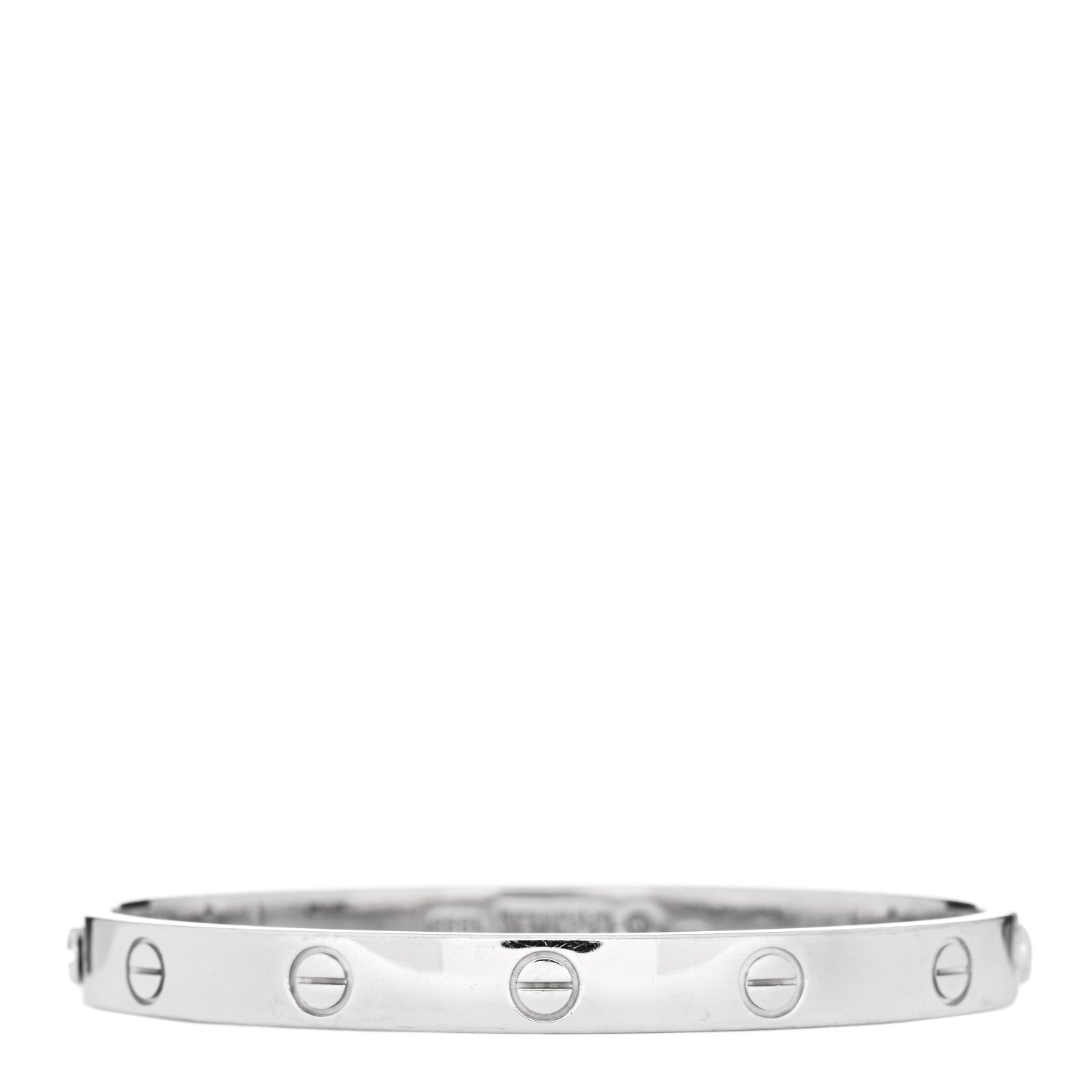 Cartier 18K White Gold LOVE Bracelet 17 2 of 6
