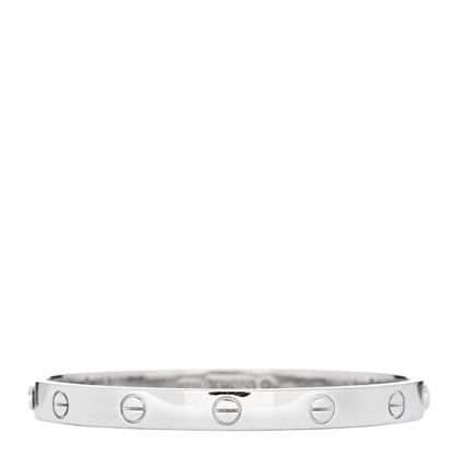 Cartier 18K White Gold LOVE Bracelet 17 2 of 6