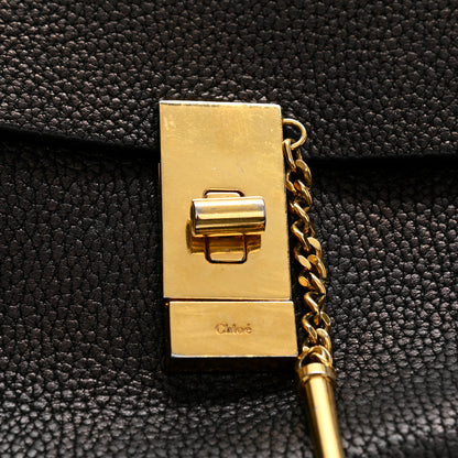 Chloe Grained Lambskin Mini Drew Shoulder Bag Black 10 of 13