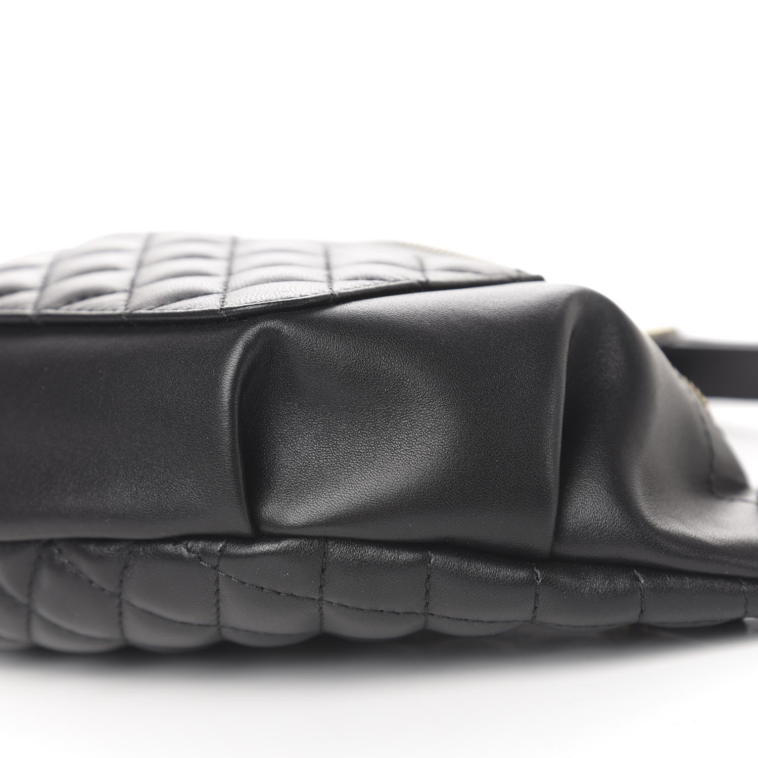 Chanel Lambskin Quilted Waist Bag Fanny Pack Black 9 of 11