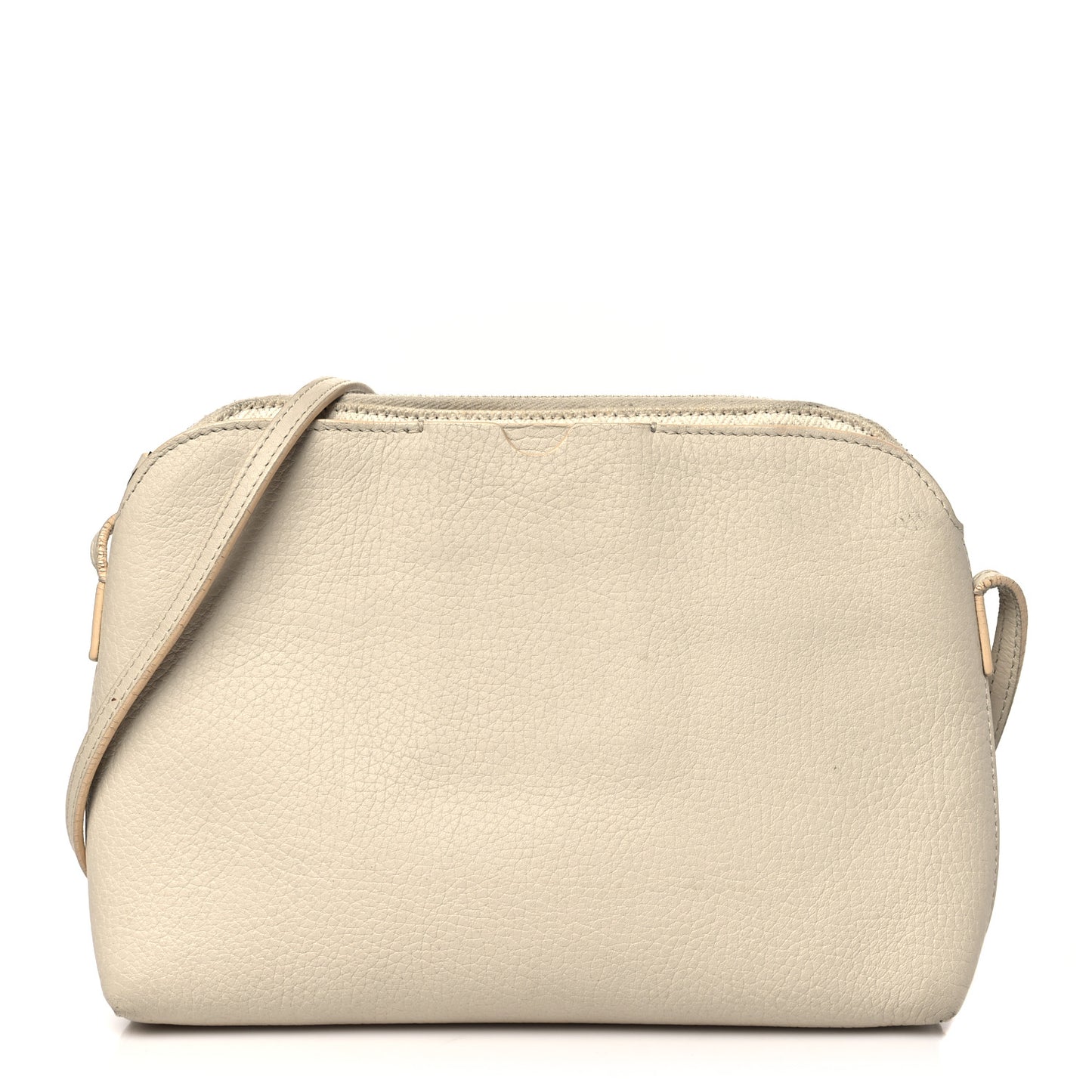 Grained Calfskin Multi-Pouch Crossbody Bag Ivory