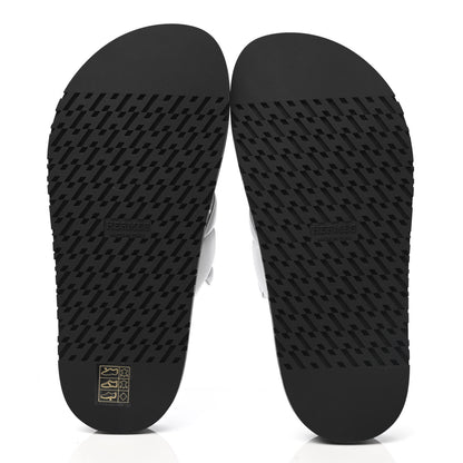 Hermes Nappa Extra Sandals 36.5 White 5 of 8