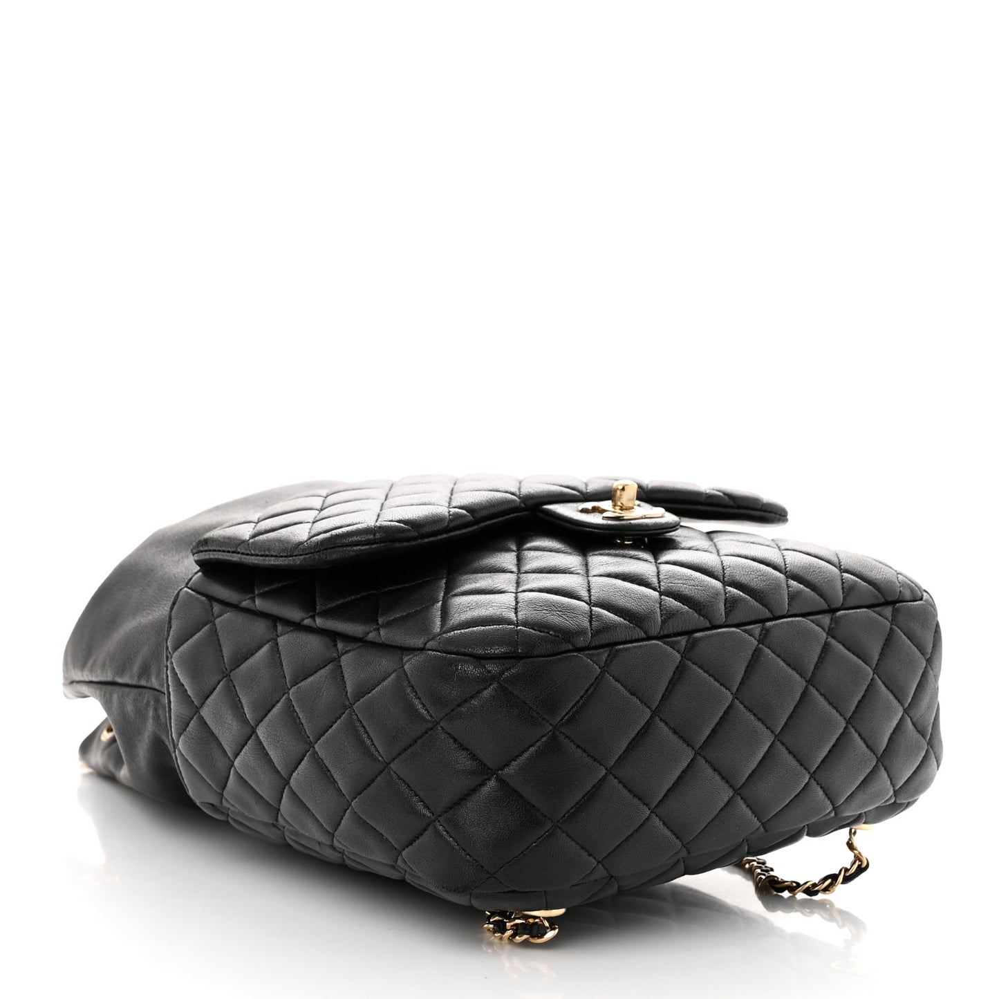 Lambskin Quilted Large In Seoul Backpack Black
