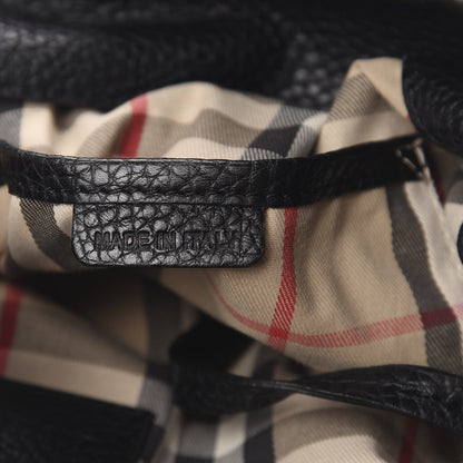 Burberry Grainy Calfskin Medium Hobo Black 7 of 11