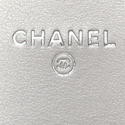 Chanel Metallic Goatskin Quilted Star Flap Waist Belt Bag Silver 6 of 12