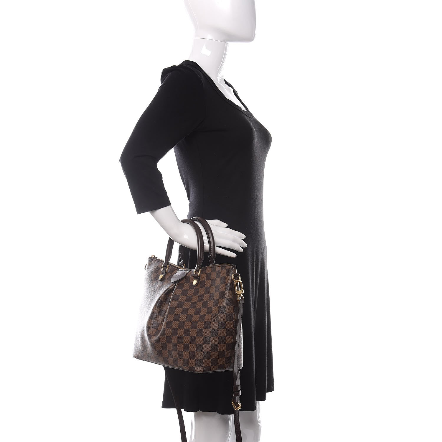 Louis Vuitton Damier Ebene Siena MM 3 of 11
