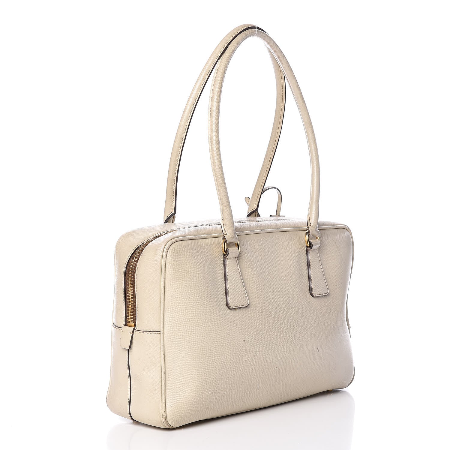 Prada Saffiano Lux Tote Bowler Talco 3 of 36