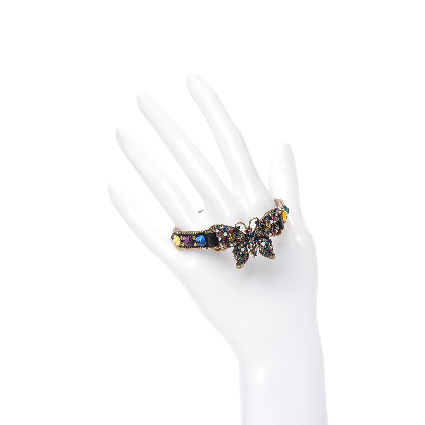Web Crystal Butterfly Bracelet Multicolor