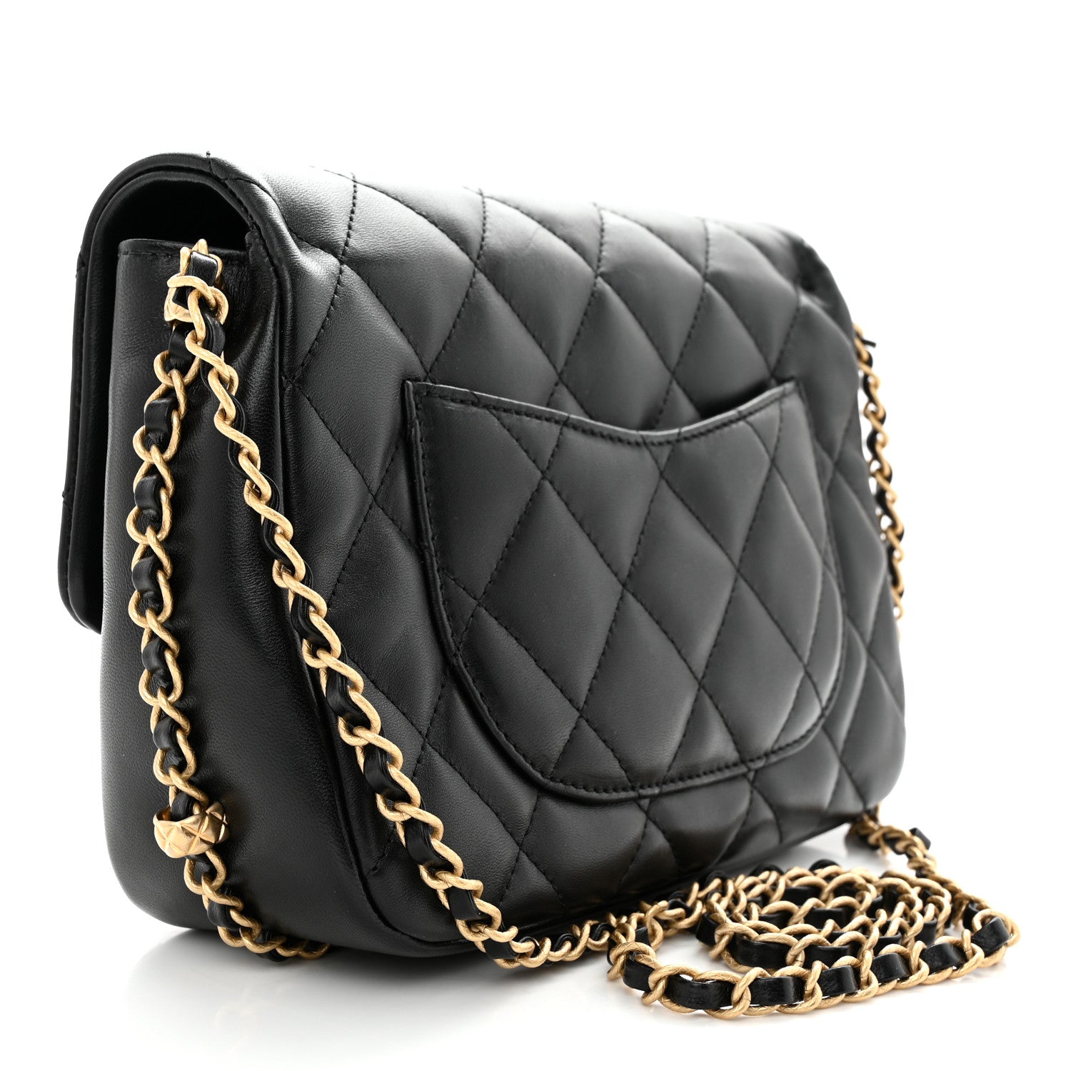 Chanel Lambskin Quilted CC Medium Dynasty Flap Black 3 of 10