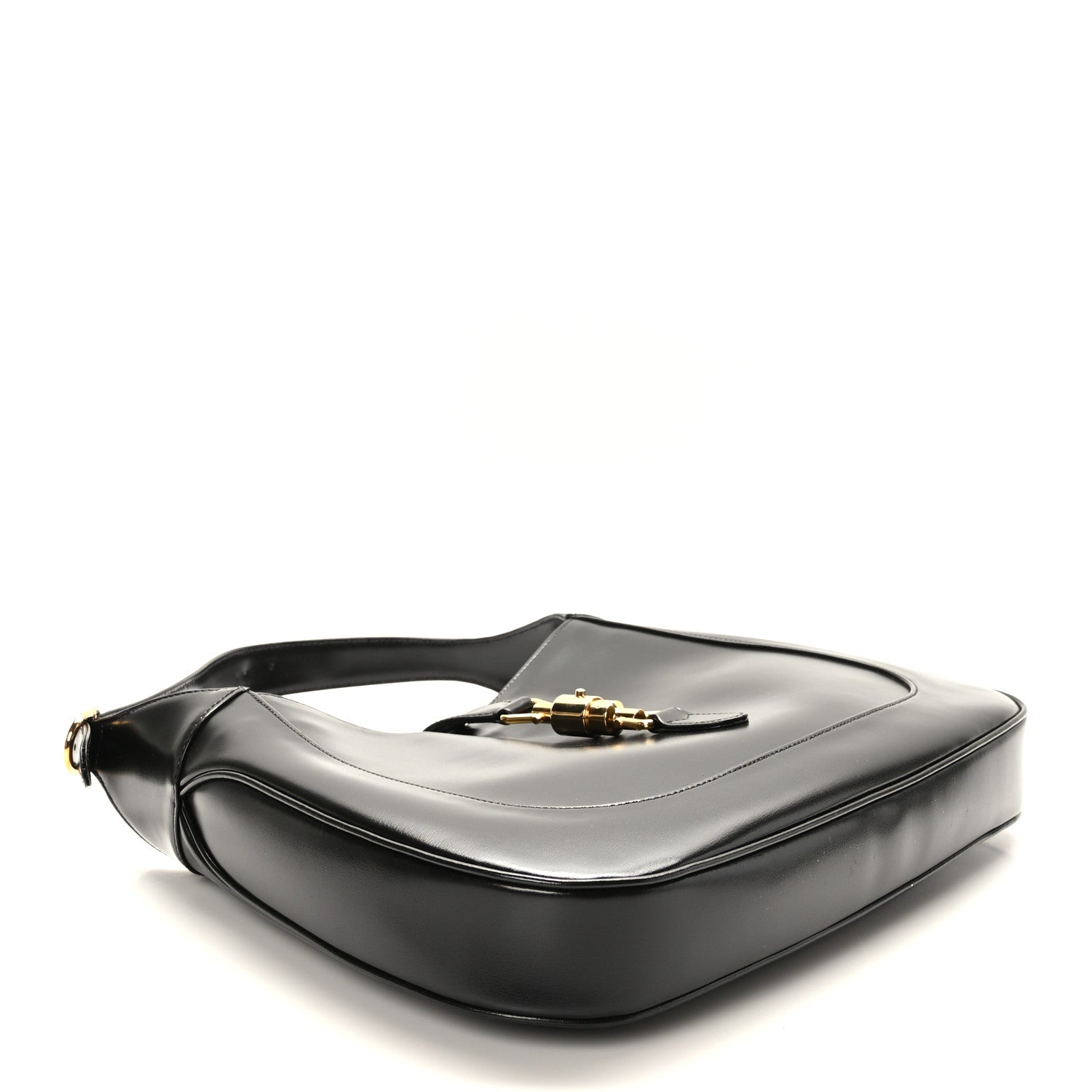 Gucci Boarded Dyana Lux Calfskin Medium Jackie 1961 Hobo Black 4 of 9