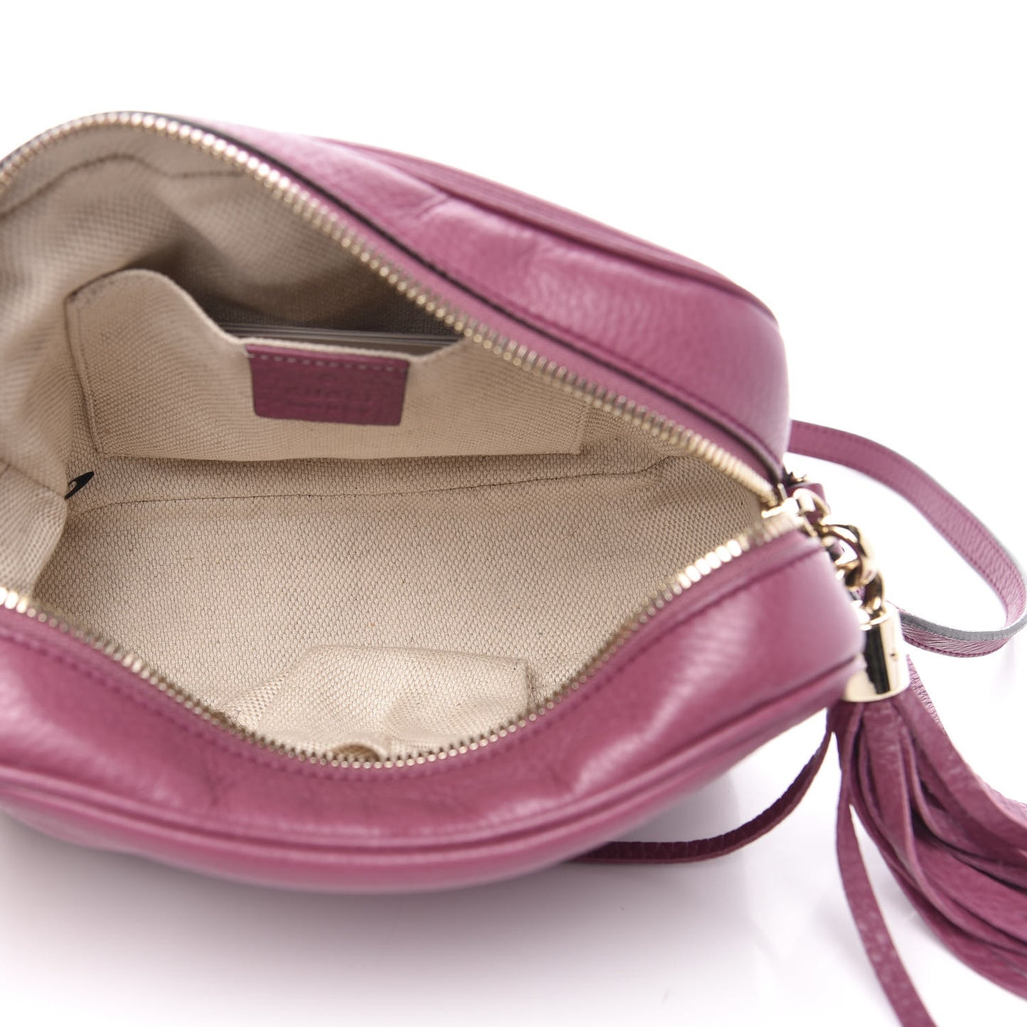 Pebbled Calfskin Small Soho Disco Bag Peonia Flower