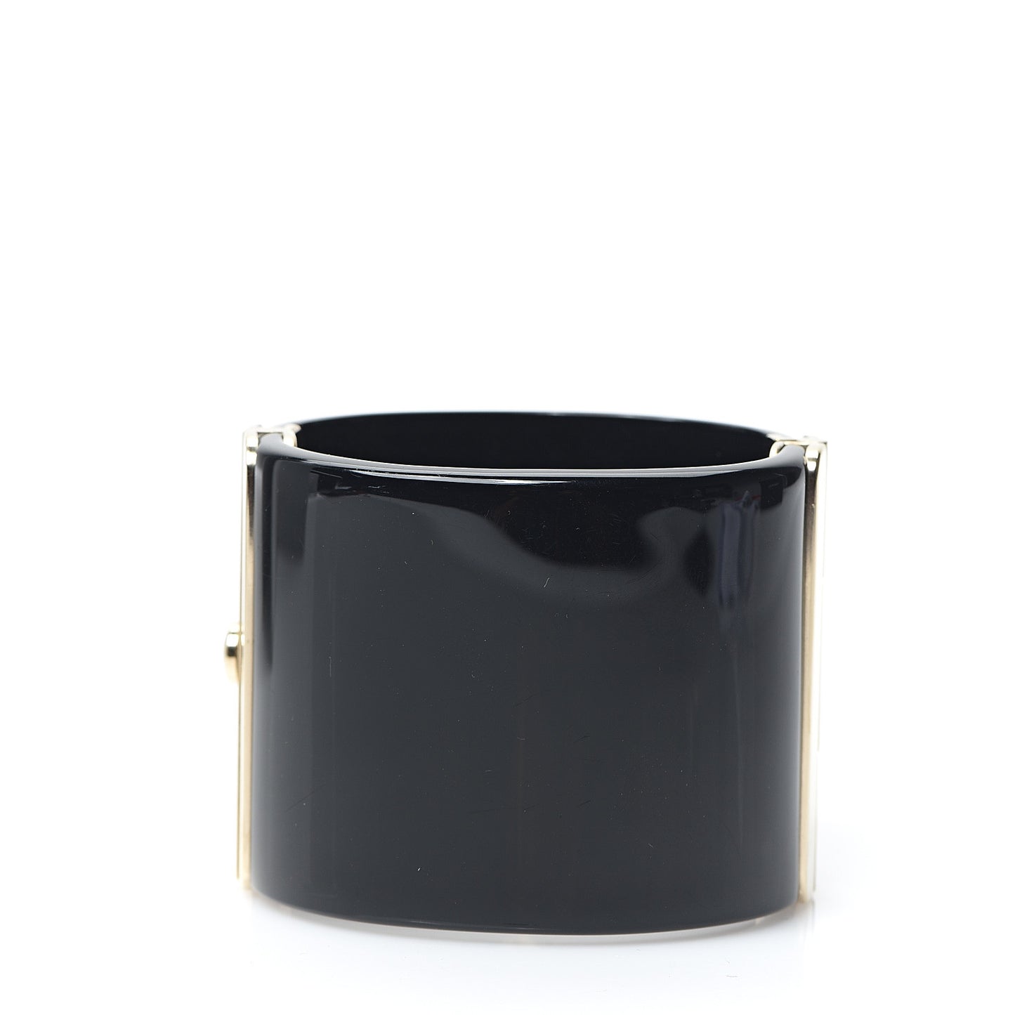 Resin Crystal CC Cuff Black Gold