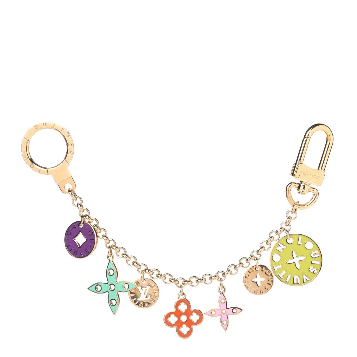 Louis Vuitton Enamel Looping Key Chain Bag Charm Multicolor 1 of 3