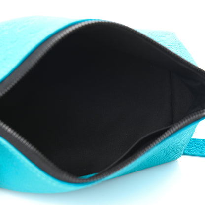 Louis Vuitton Taurillon Monogram Triangle Messenger Turquoise 5 of 9