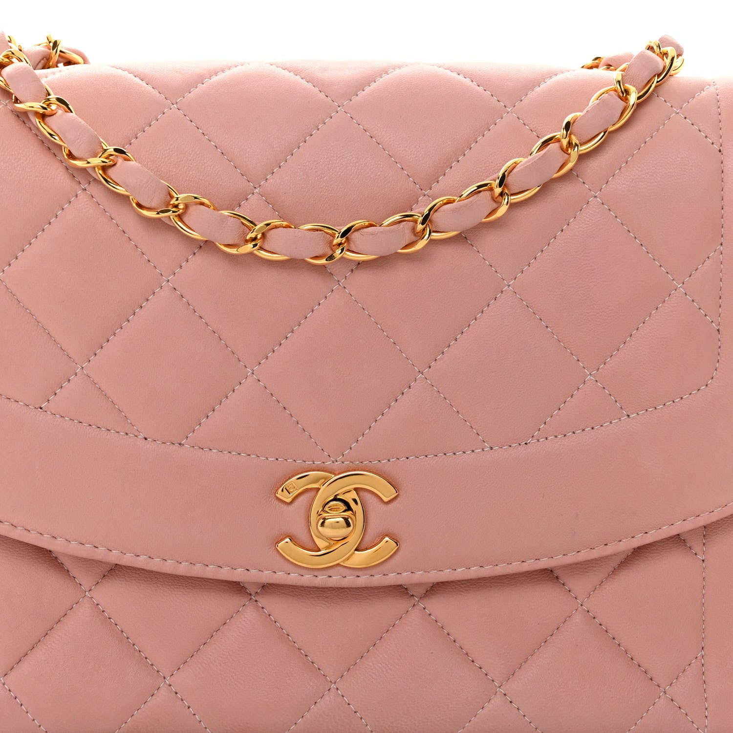 Chanel Lambskin Quilted Medium Single Flap Light Pink 8 of 10