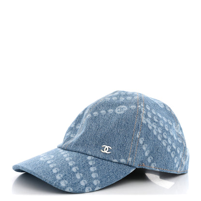 Chanel Denim Cap Hat Blue 1 of 8
