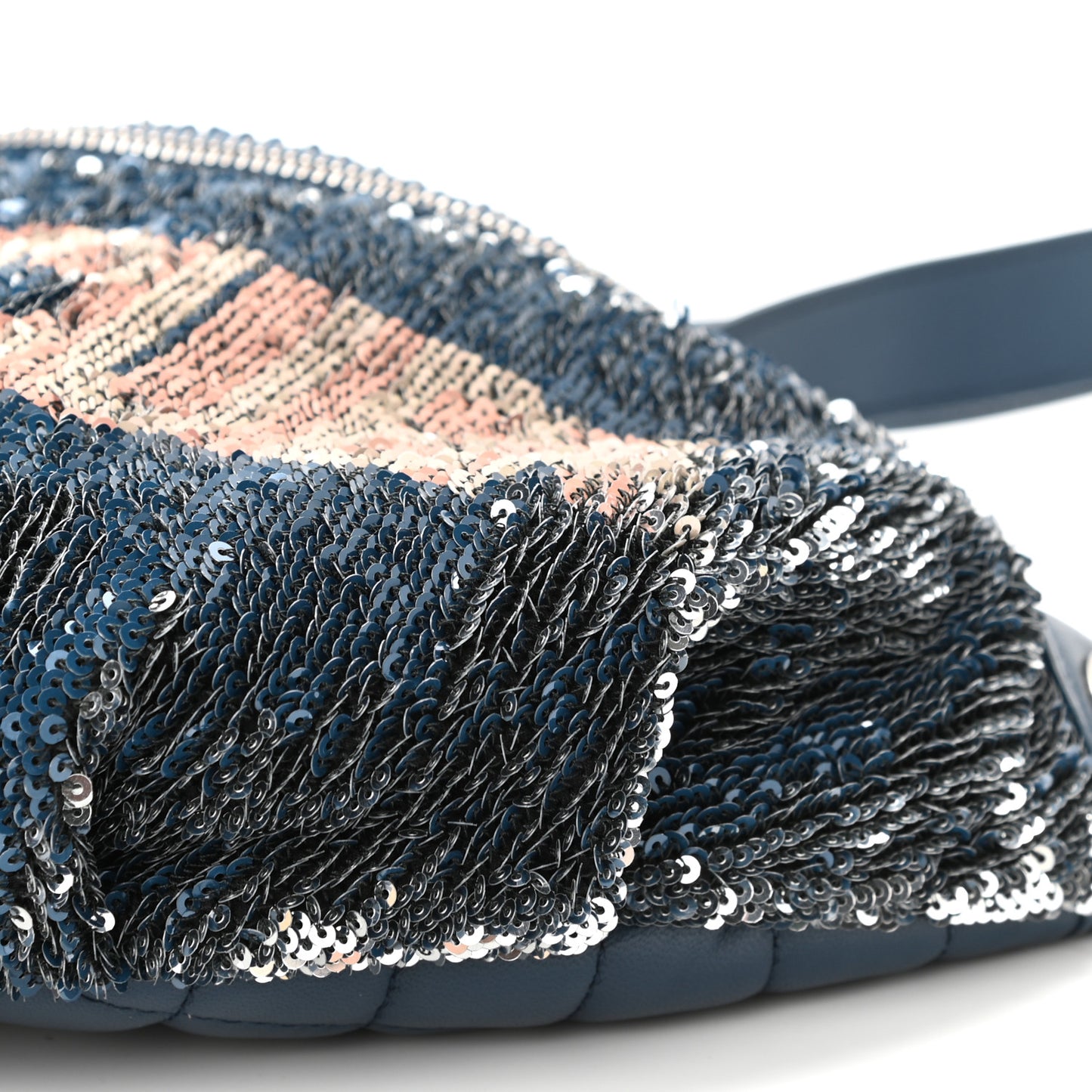 Sequin Coco Cuba Waist Bag Fanny Pack Blue Pink