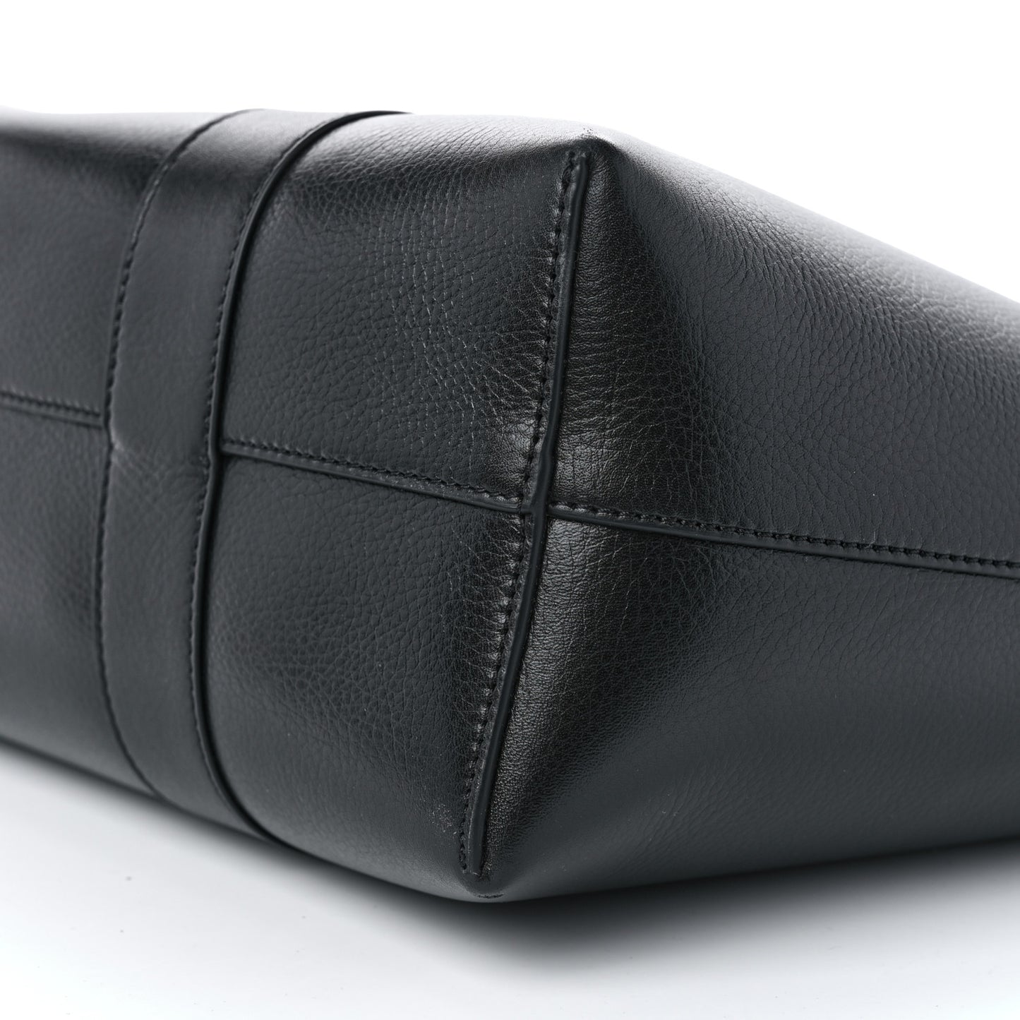High Shine Grain Bayswater Tote Black