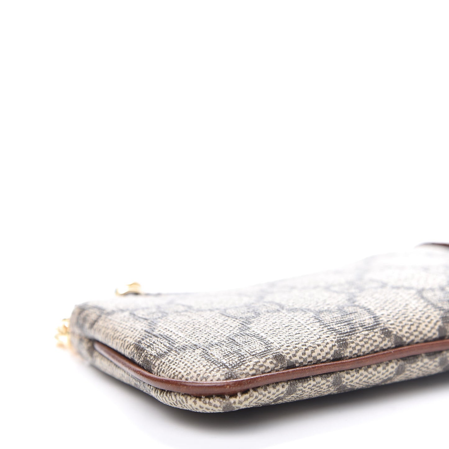 GG Supreme Monogram Key Case Brown