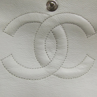 Chanel Caviar Quilted Medium Double Flap White 8 of 12