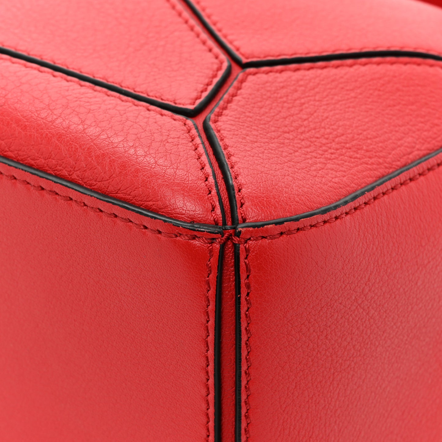 Calfskin Small Puzzle Bag Scarlet