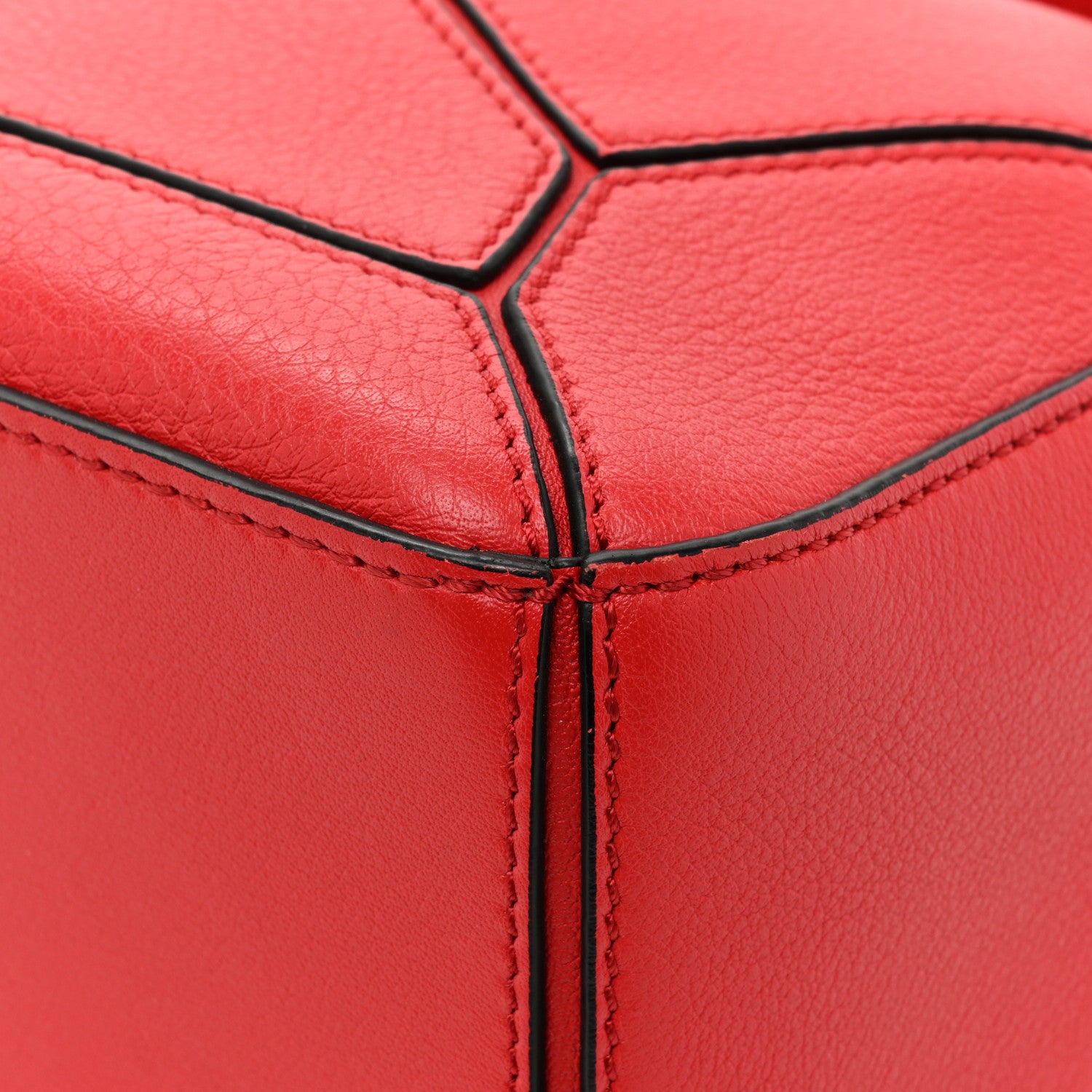Loewe Calfskin Small Puzzle Bag Scarlet 11 of 15